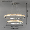 WOMO Tiered Circular Led Crystal Chandelier-WM2491b thumbnail
