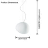WOMO Egg Asymmetrical Globe Pendant Light-WM2497 thumbnail