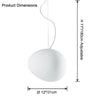 WOMO Egg Asymmetrical Globe Pendant Light-WM2497 thumbnail