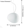 WOMO Egg Asymmetrical Globe Pendant Light-WM2497 thumbnail