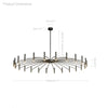WOMO Adjustable Candelabra Chandelier-WM2038 thumbnail