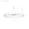 WOMO Adjustable Candelabra Chandelier-WM2038 thumbnail