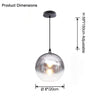 WOMO Coloured Glass Globe Pendant Light-WM2500 thumbnail