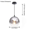 WOMO Coloured Glass Globe Pendant Light-WM2500 thumbnail