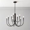 WOMO Swoop Arm Candle Chandelier-WM2508 thumbnail