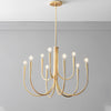 WOMO Swoop Arm Candle Chandelier-WM2508 thumbnail