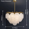 WOMO Tiered Textured Glass Cloud Chandelier-WM2005 thumbnail