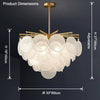 WOMO Tiered Textured Glass Cloud Chandelier-WM2005 thumbnail
