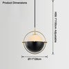 WOMO Adjustable Glass Globe Pendant Light-WM2563 thumbnail