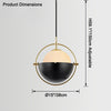 WOMO Adjustable Glass Globe Pendant Light-WM2563 thumbnail