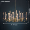 WOMO Crystal Candlestick Chandelier-WM2602 thumbnail