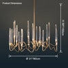 WOMO Crystal Candlestick Chandelier-WM2602 thumbnail