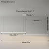 WOMO Extra Long Linear Pendant Light-WM2011 thumbnail