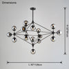 WOMO Sputnik Sphere Chandelier-WM2704 thumbnail