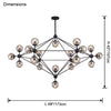 WOMO Sputnik Sphere Chandelier-WM2704 thumbnail