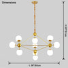 WOMO Sputnik Sphere Chandelier-WM2704 thumbnail