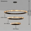 WOMO Tiered Circular Alabaster Chandelier-WM2858 thumbnail