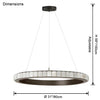 WOMO Tiered Circular Alabaster Chandelier-WM2858 thumbnail