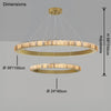 WOMO Tiered Circular Alabaster Chandelier-WM2858 thumbnail