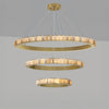 WOMO Tiered Circular Alabaster Chandelier-WM2858 thumbnail