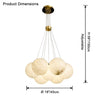 WOMO Cluster Globe Alabaster Pendant Chandelier-WM2865 thumbnail