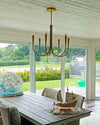 WOMO Swoop Arm Candle Chandelier-WM2508 thumbnail