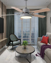 WOMO 5 Blade Modern Wood Ceiling Fan Lamp-WM5039 thumbnail