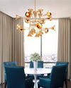 WOMO Gold Trumpet Art Deco Chandelier-WM2614 thumbnail
