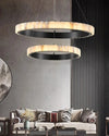 WOMO Tiered Circular Alabaster Chandelier-WM2858 thumbnail