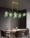 WOMO Peacock Blue Art Glass Linear Chandelier-WM2213c thumbnail