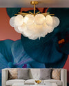 WOMO Tiered Textured Glass Cloud Chandelier-WM2005 thumbnail