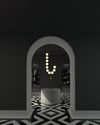WOMO Pearl Brass Globe Dining Room Chandelier-WM2102b thumbnail