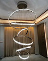WOMO Tiered Circular Led Crystal Chandelier-WM2491b thumbnail
