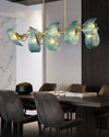 WOMO Peacock Blue Art Glass Linear Chandelier-WM2213c thumbnail