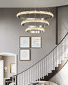 WOMO Tiered Circular Led Crystal Chandelier-WM2491b thumbnail