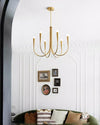 WOMO Swoop Arm Candle Chandelier-WM2508 thumbnail