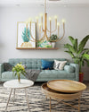 WOMO Swoop Arm Candle Chandelier-WM2508 thumbnail