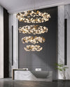 WOMO Circular Tiered Gingko Chandelier-WM2427 thumbnail