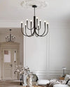 WOMO Swoop Arm Candle Chandelier-WM2508 thumbnail