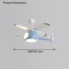 WOMO Airplane Children Ceiling Fan Lamp-WM5007 thumbnail
