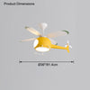 WOMO Airplane Children Ceiling Fan Lamp-WM5007 thumbnail