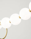 WOMO Pearl Brass Globe Dining Room Chandelier-WM2102b thumbnail