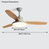 WOMO Scandi Reversible Ceiling Fan with Light-WM5002 thumbnail
