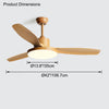 WOMO Scandi Reversible Ceiling Fan with Light-WM5002 thumbnail