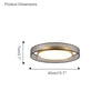 WOMO Fabric Round Ceiling Light-WM1033 thumbnail