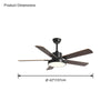 WOMO Slimline Ceiling Fan Lamp-WM5013 thumbnail