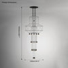WOMO Wire Tiered Sculptural Chandelier-WM2066 thumbnail