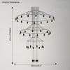 WOMO Wire Tiered Sculptural Chandelier-WM2066 thumbnail