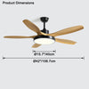 WOMO Scandi Reversible Ceiling Fan with Light-WM5002 thumbnail
