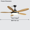 WOMO Scandi Reversible Ceiling Fan with Light-WM5002 thumbnail